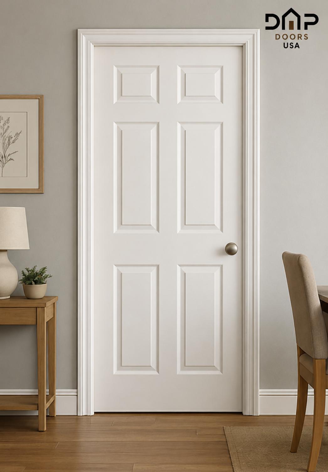 6-Panel American Interior Door